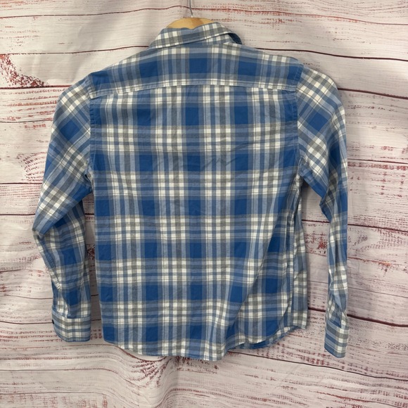 UNTUCKit Shirt Mens Large Slim Fit Blue Grey Plaid Long Sleeve Button Down - Picture 7 of 9